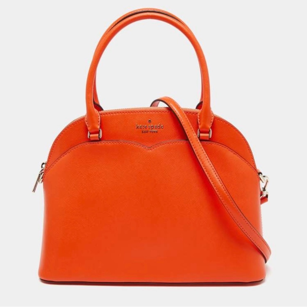 KATE SPADE Payton Medium Dome Satchel in Coral. Like New - Picture 8 of 10